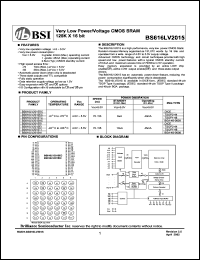 BS616LV2015EC Datasheet
