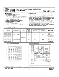 BS616LV2018TI Datasheet