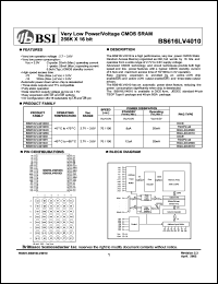 BS616LV4010EI Datasheet