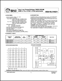 BS616LV4021BI Datasheet