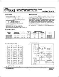 BS616UV1620BC Datasheet