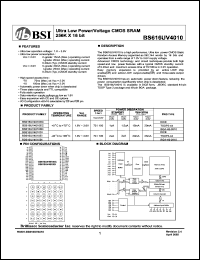 BS616UV4010BI Datasheet