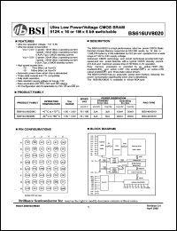 BS616UV8020BI Datasheet