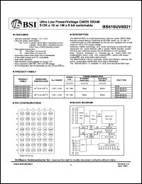 BS616UV8021FI Datasheet