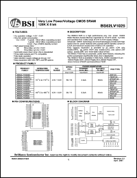 BS62LV1025SC Datasheet