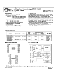 BS62LV2003SC Datasheet