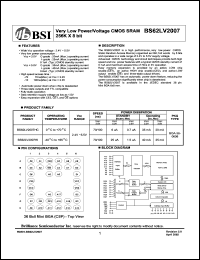 BS62LV2007HC Datasheet
