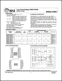 BS62LV4001SC Datasheet