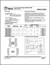BS62LV4005TI Datasheet