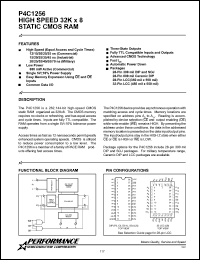 P4C1256-35PI Datasheet