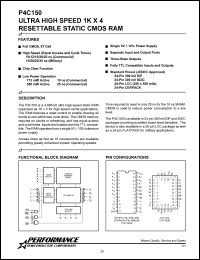 P4C150-20SC Datasheet