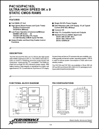 P4C163-45PC Datasheet