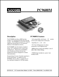 PC9600M Datasheet