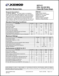 QPP-031 Datasheet