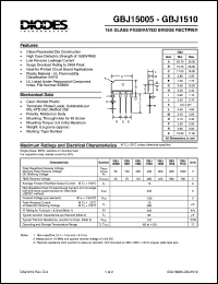 GBJ15005 Datasheet