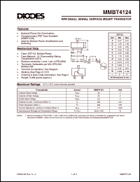 MMBT4124-7 Datasheet