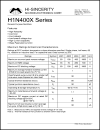 H1N4007 Datasheet