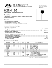 H2N4126 Datasheet