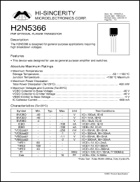 H2N5366 Datasheet
