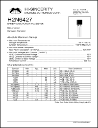 H2N6427 Datasheet