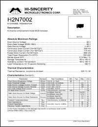 H2N7002 Datasheet
