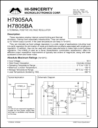 H7805BA Datasheet