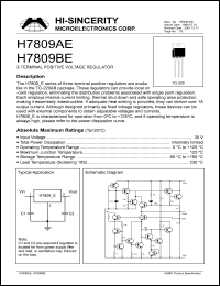 H7809BE Datasheet