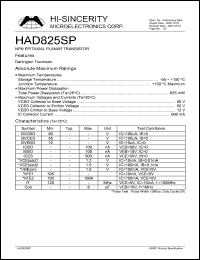 HAD825SP Datasheet