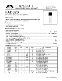 HAD826 Datasheet