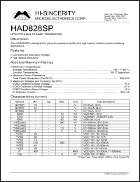 HAD826SP Datasheet