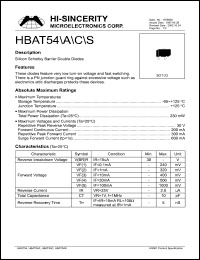 HBAT54C Datasheet