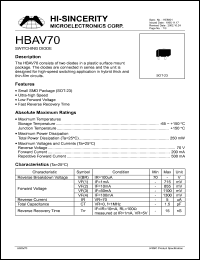 HBAV70 Datasheet
