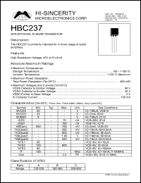HBC237 Datasheet