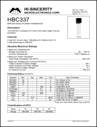 HBC337 Datasheet