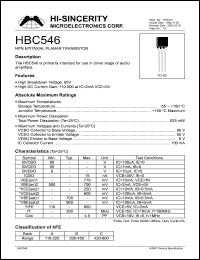 HBC546 Datasheet