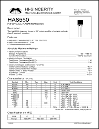 HA8050 Datasheet