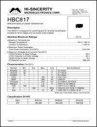 HBC817 Datasheet