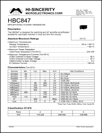 HBC847 Datasheet