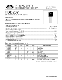 HBD237 Datasheet