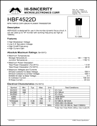 HBF4522D Datasheet