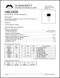 HBU406 Datasheet