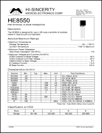 HE8550 Datasheet