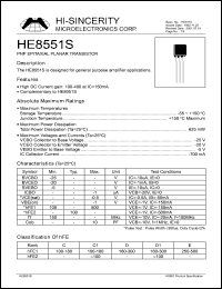 HE8551S Datasheet