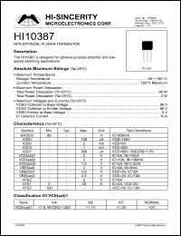 HI10387 Datasheet