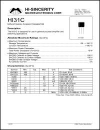 HI31C Datasheet