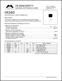 HI340 Datasheet