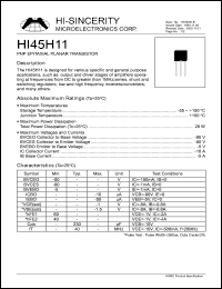 HI45H11 Datasheet