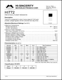 HI772 Datasheet