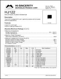 HJ122 Datasheet