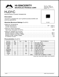 HJ31C Datasheet